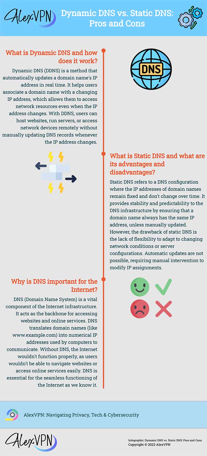 Dynamic DNS versus static DNS